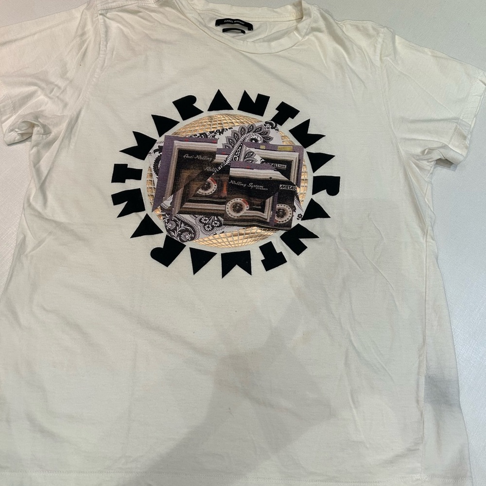 Isabel Marant Graphic Rolling Stones cassette Print T-Shirt